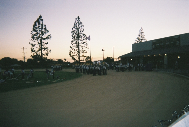 Calhi Band getting ready for their performance.